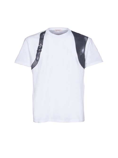 T-SHIRT CON STAMPA ALEXANDER McQUEEN | 759453QVZ340900